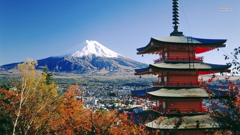 Fuji Mountain and Pagoda
