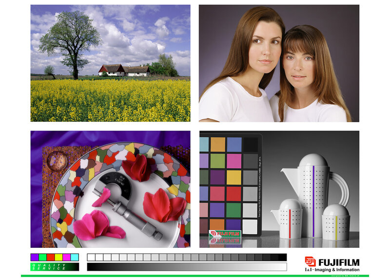 Fujifilm color and quality test images