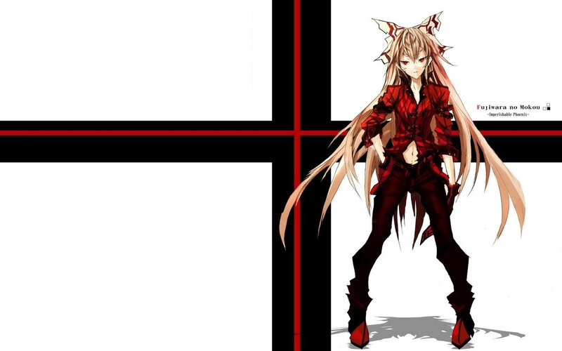 Fujiwara no Mokou character art