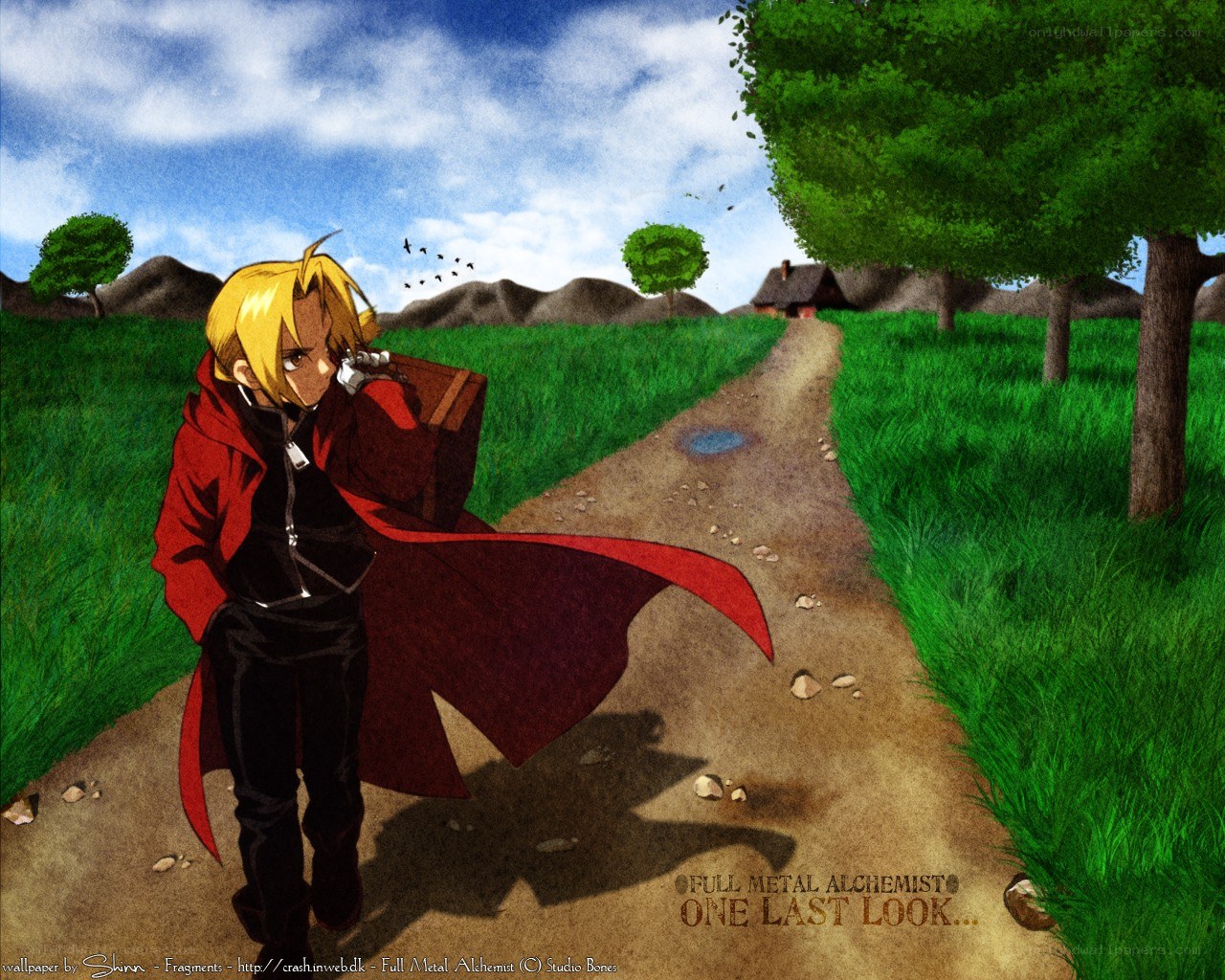 Full Metal Alchemist character on path
