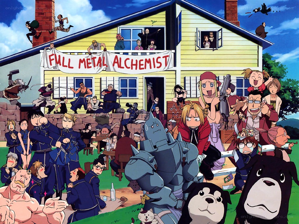 Full Metal Alchemist characters gathering