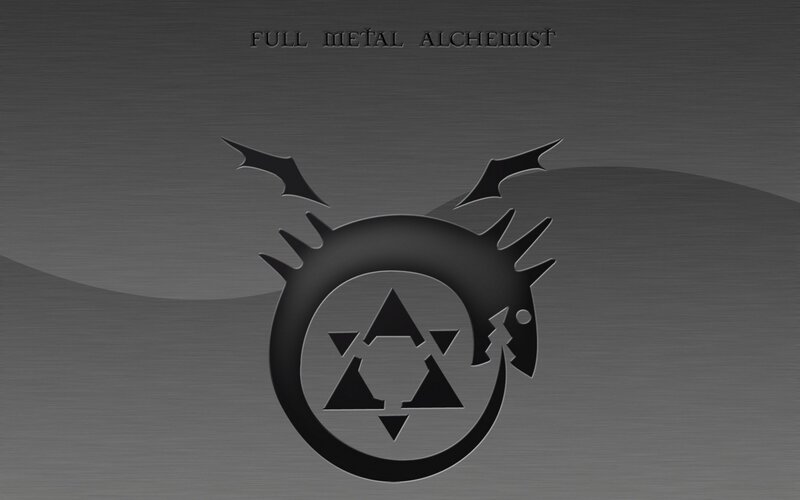 Full Metal Alchemist Logo — Black, Dramatic