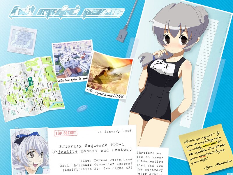 Full Metal Panic anime collage