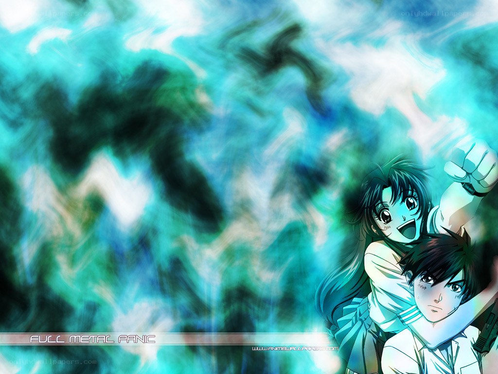 Full Metal Panic characters in action