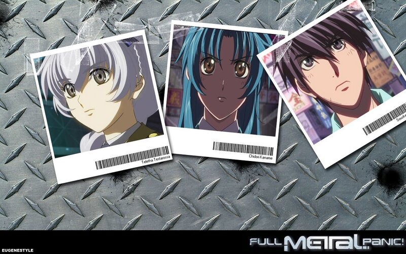 Full Metal Panic characters on photos