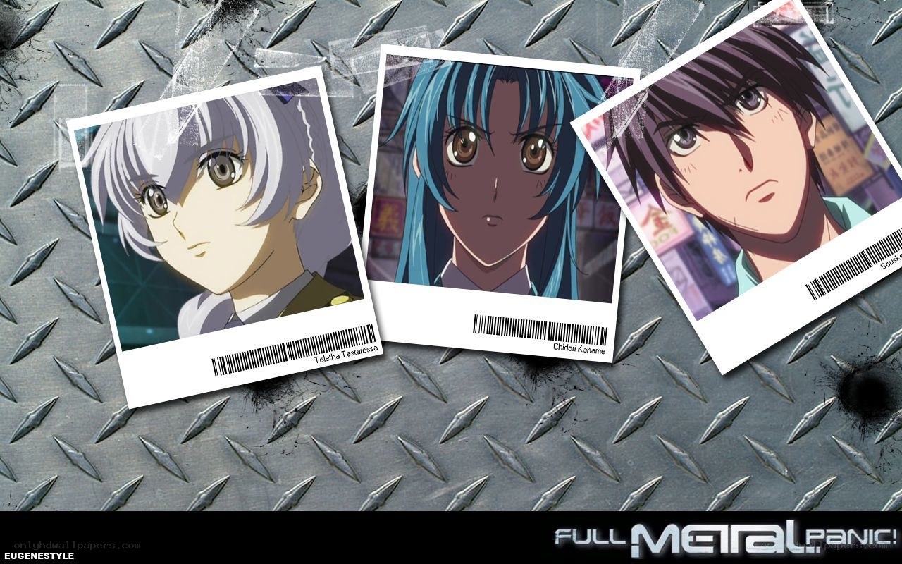 Full Metal Panic characters on photos