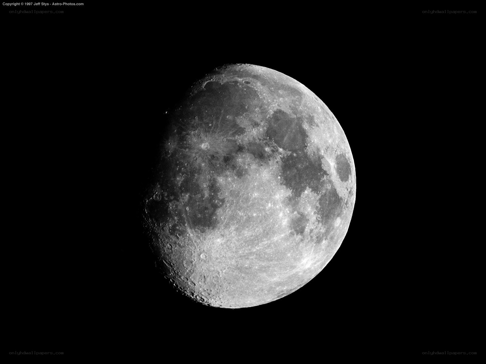 Full Moon in Black and White