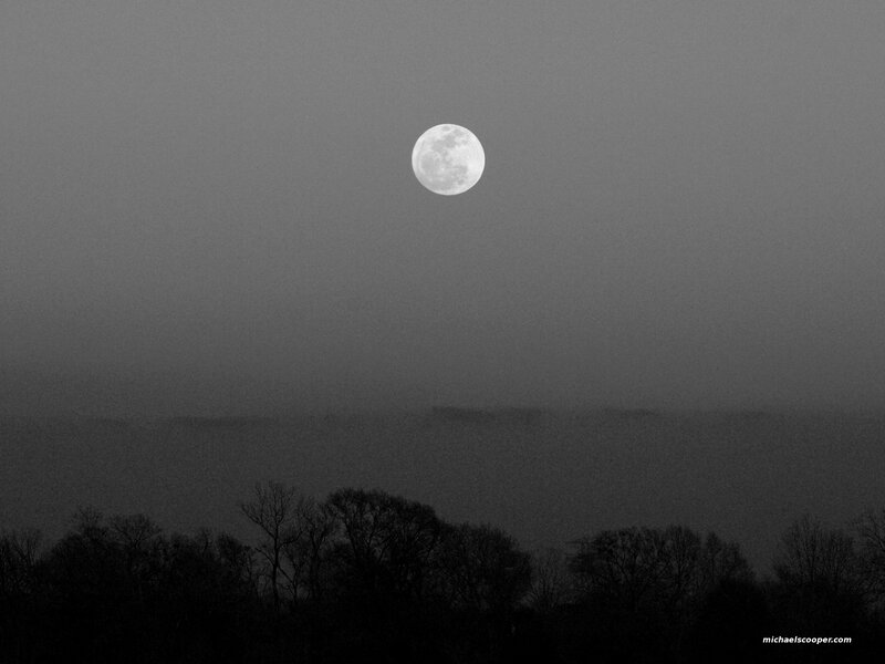 Full Moon in Fog