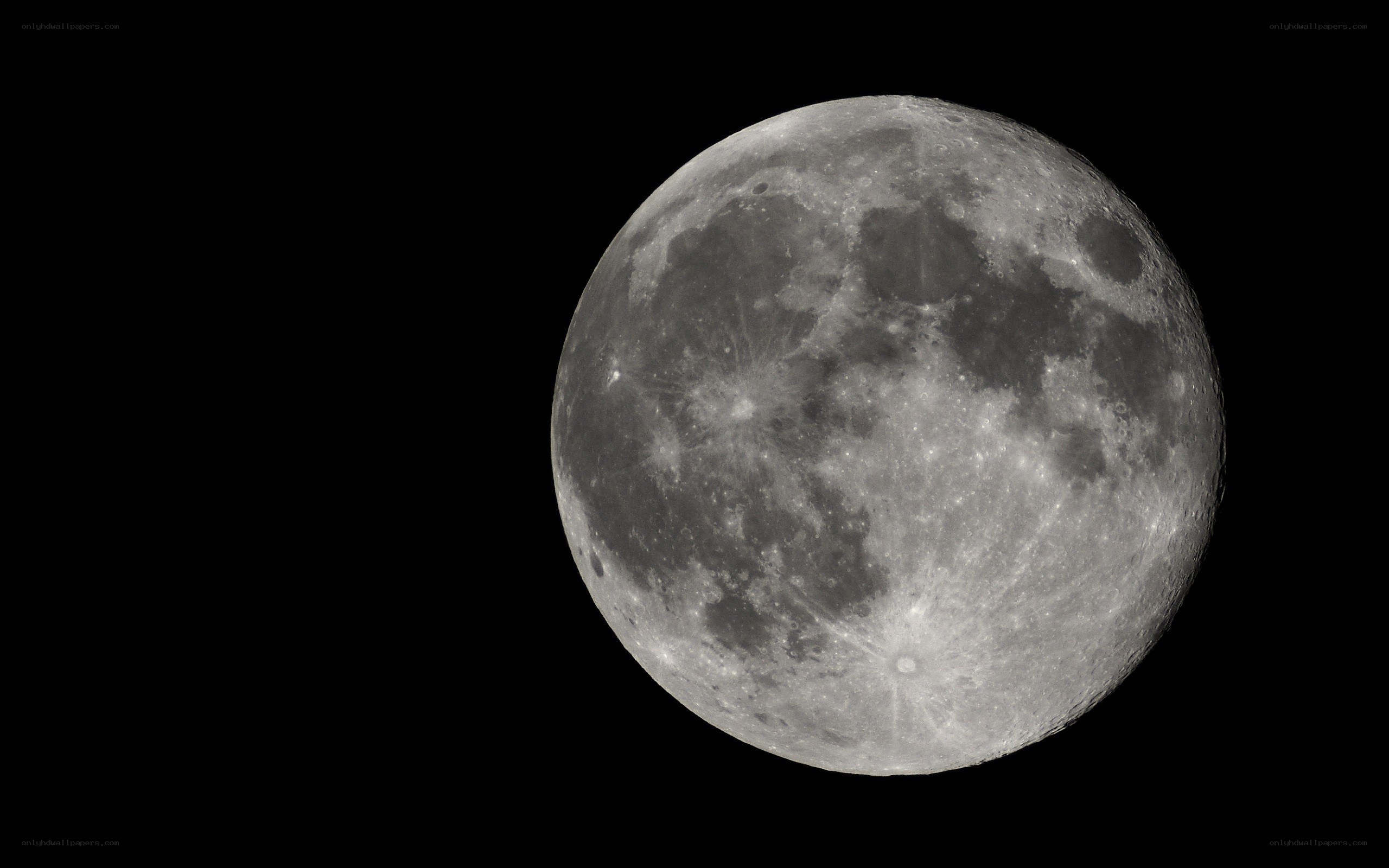 Full moon in night sky