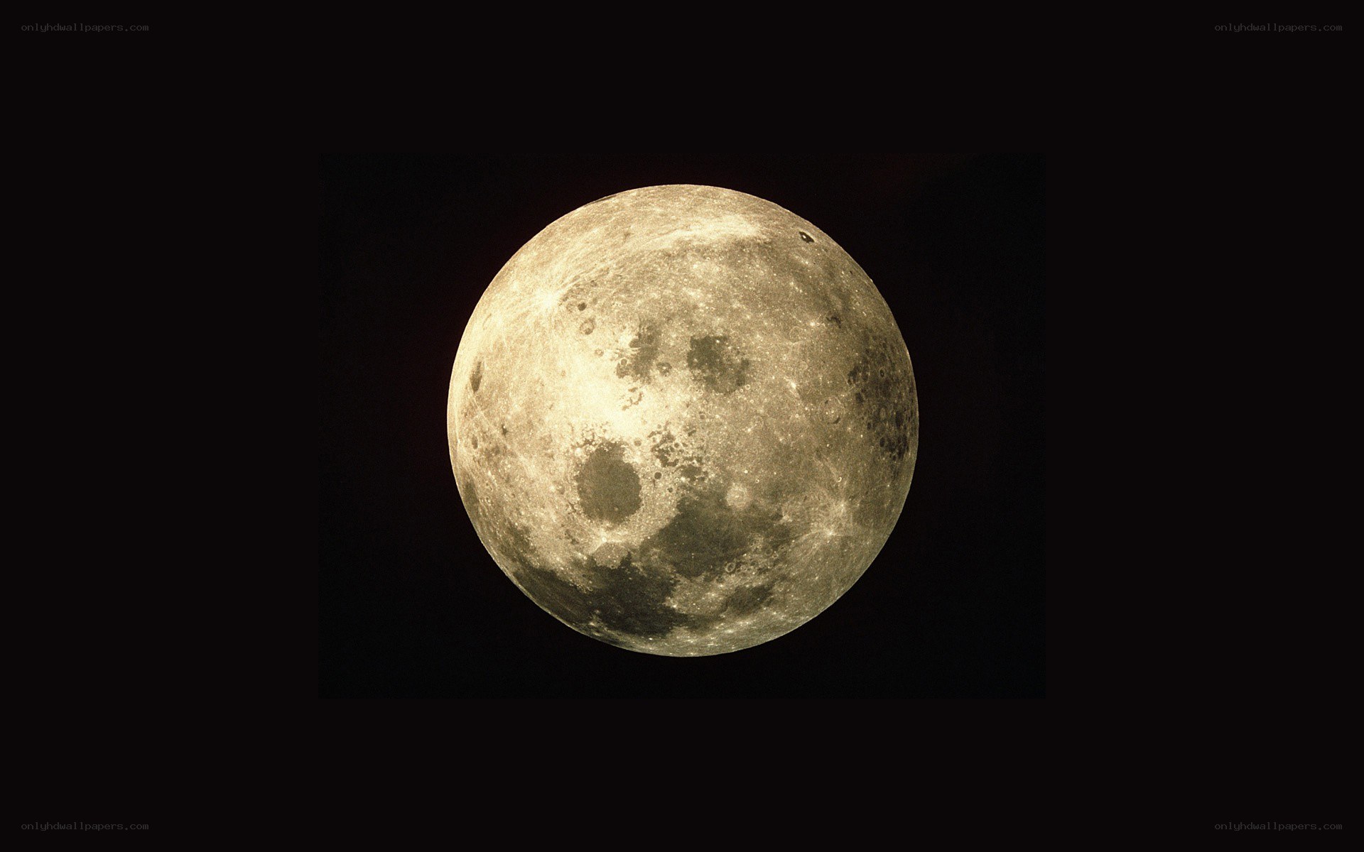 Full moon in night sky