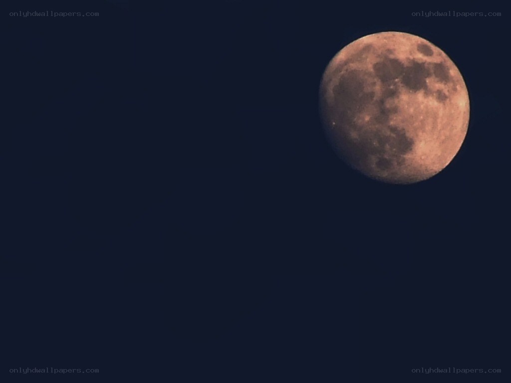 Full moon in night sky