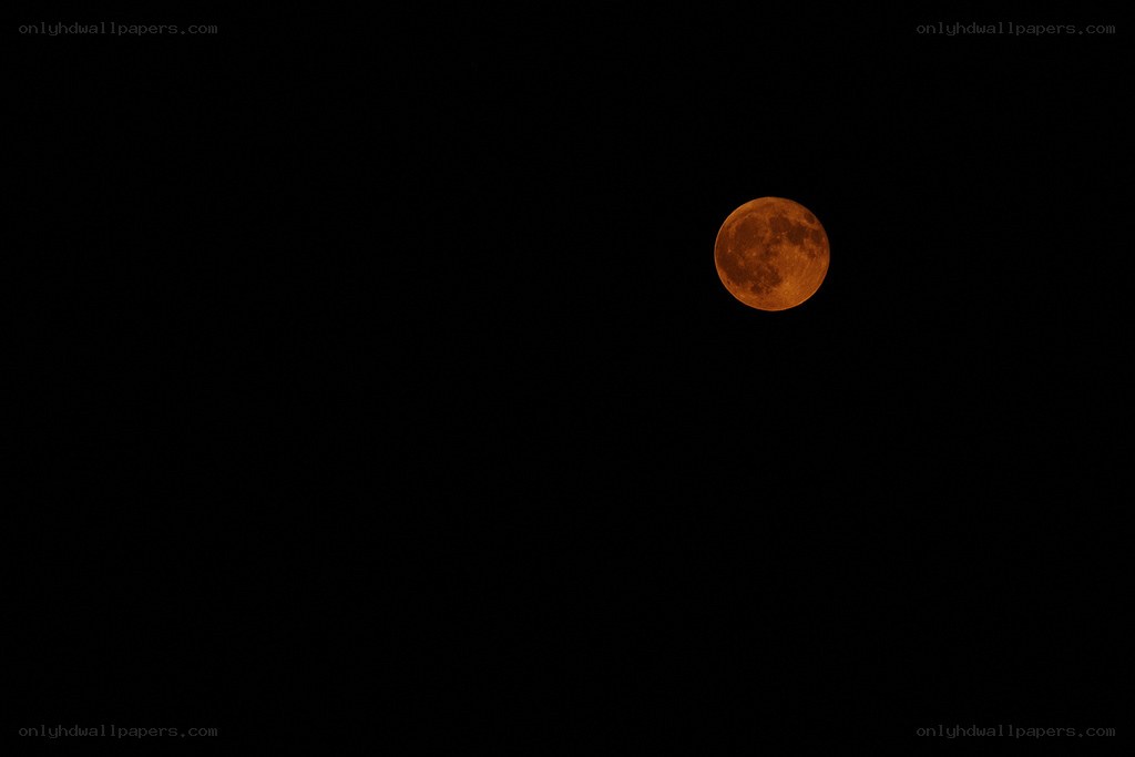 full moon in night sky