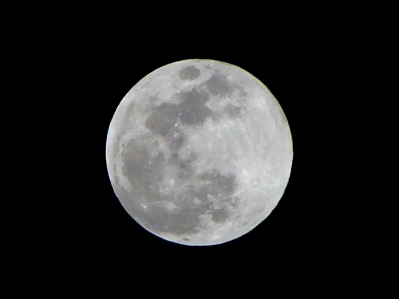 Full Moon in Night Sky — Night Sky, Black