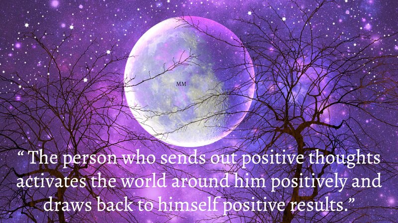 Full Moon in Purple Sky — Serene, Night