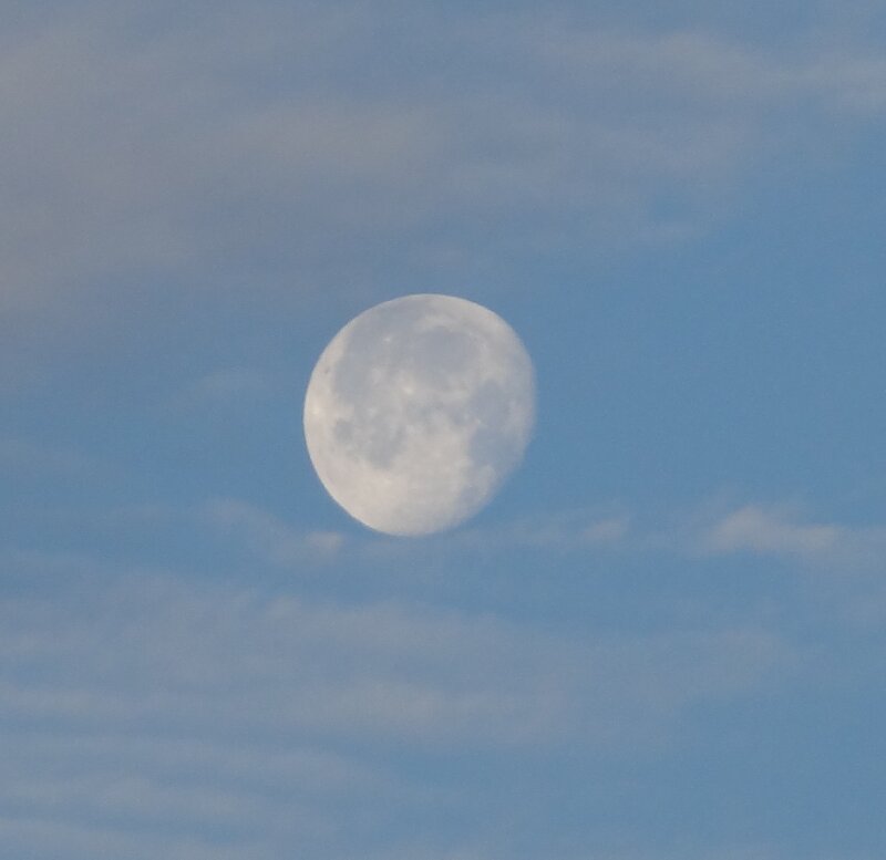 Full Moon in Sky — Blue