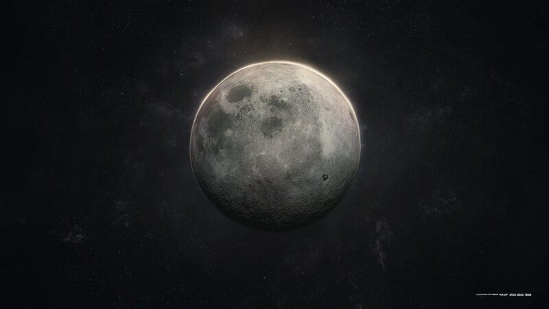 Full Moon in Space — Gray