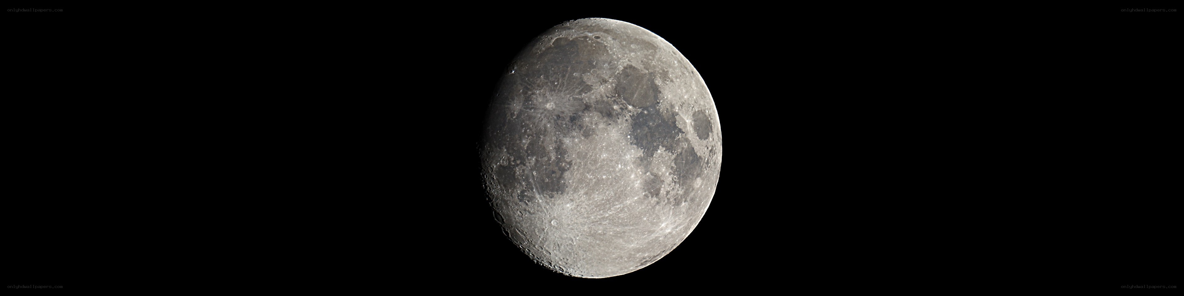 Full moon in the night sky