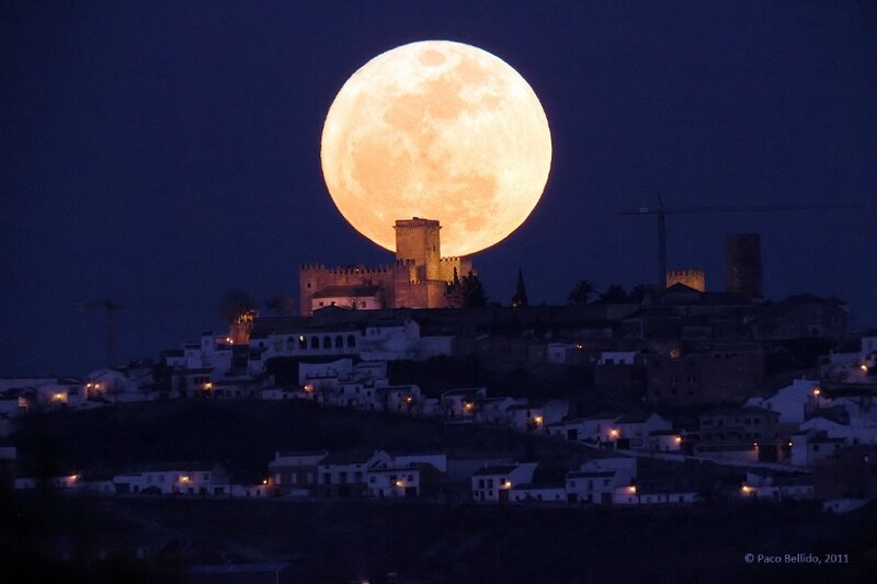 Full Moon over Castle