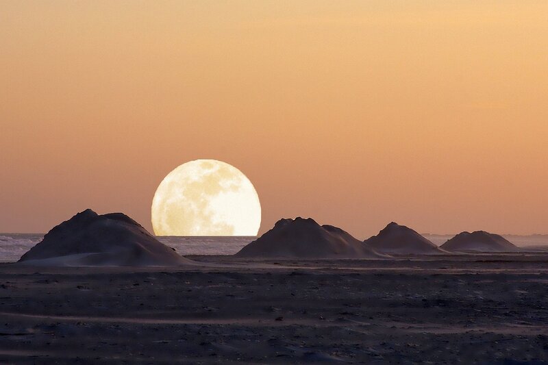 Full Moon over Dunes