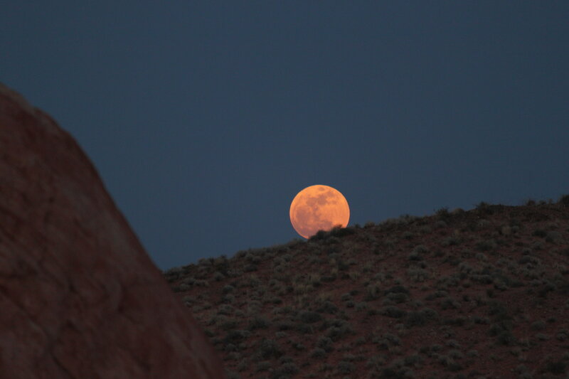 Full Moon over Hill — Orange