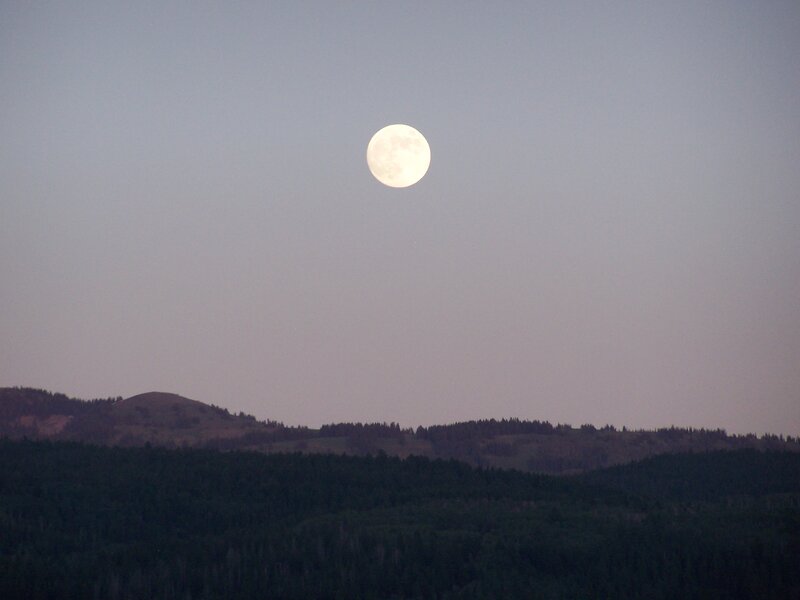 Full Moon over Hills