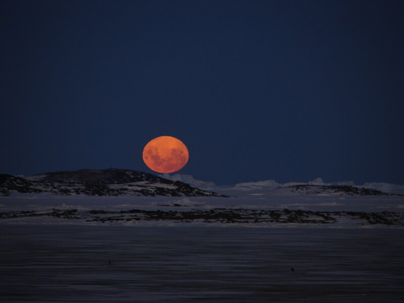 Full Moon over Ice