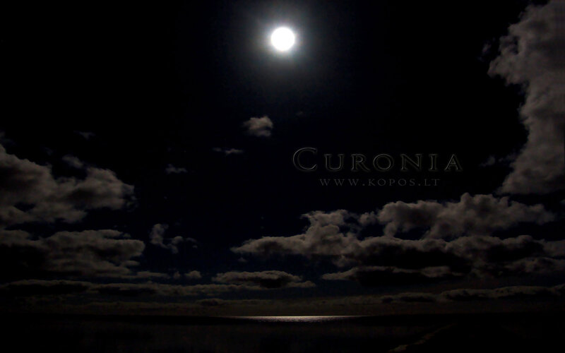 Full Moon over Water — Black, Dark