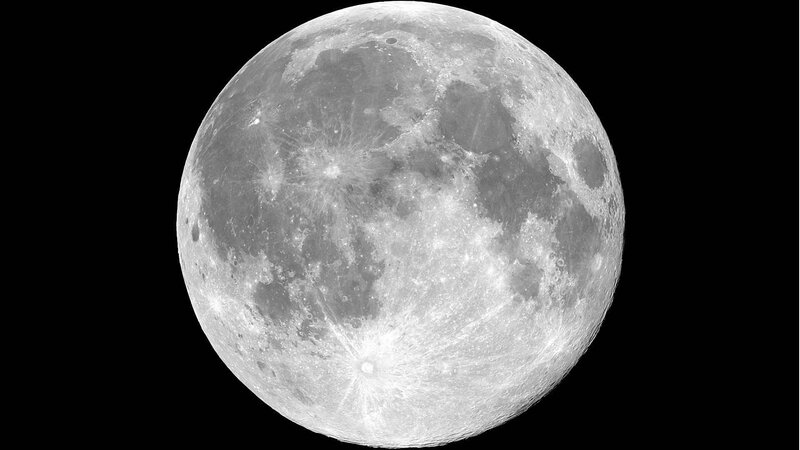 Full Moon Surface — Craters