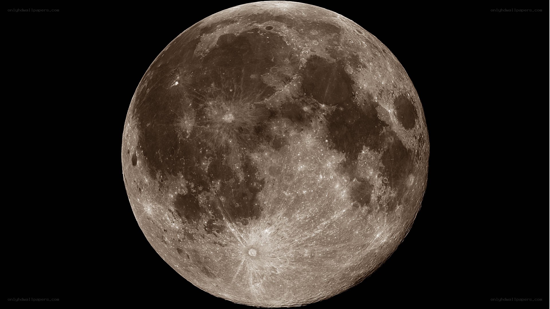 Full moon surface details