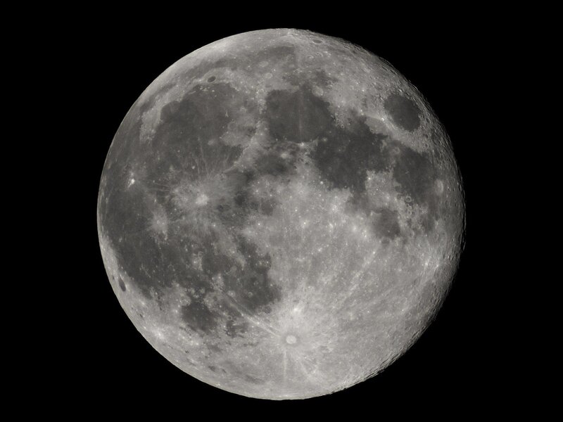 Full moon surface details