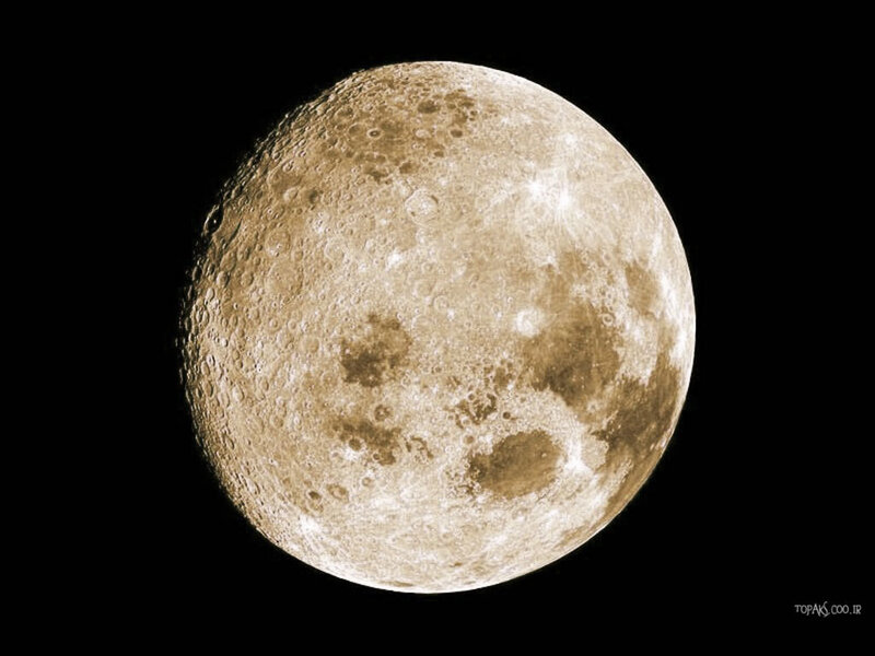 Full Moon Surface — Dramatic, Brown