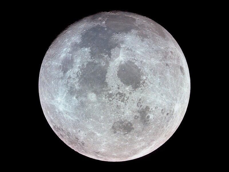 Full Moon Surface — Dramatic