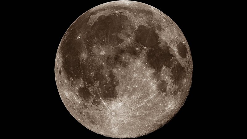 Full Moon Surface — Gray, Brown