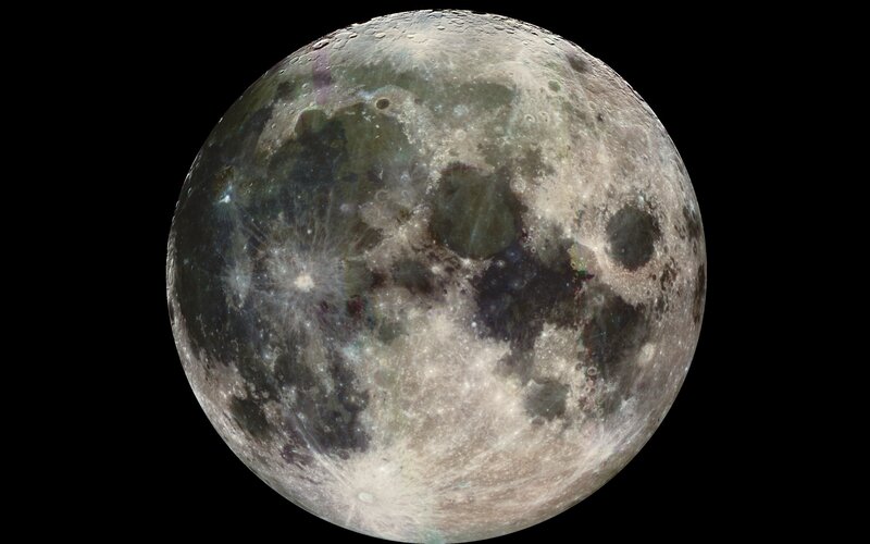 Full Moon Surface — Gray, Dramatic