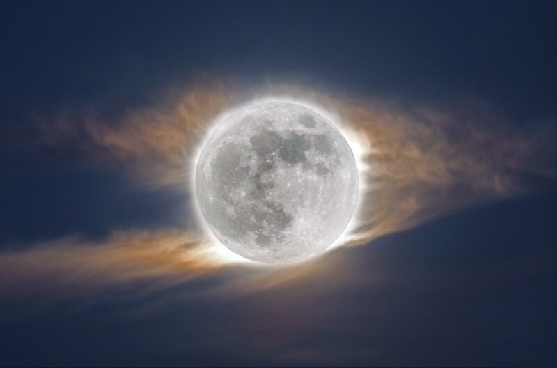 Full Moon with Halo