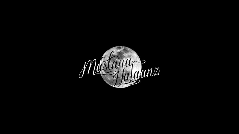 Full Moon with Text Overlay