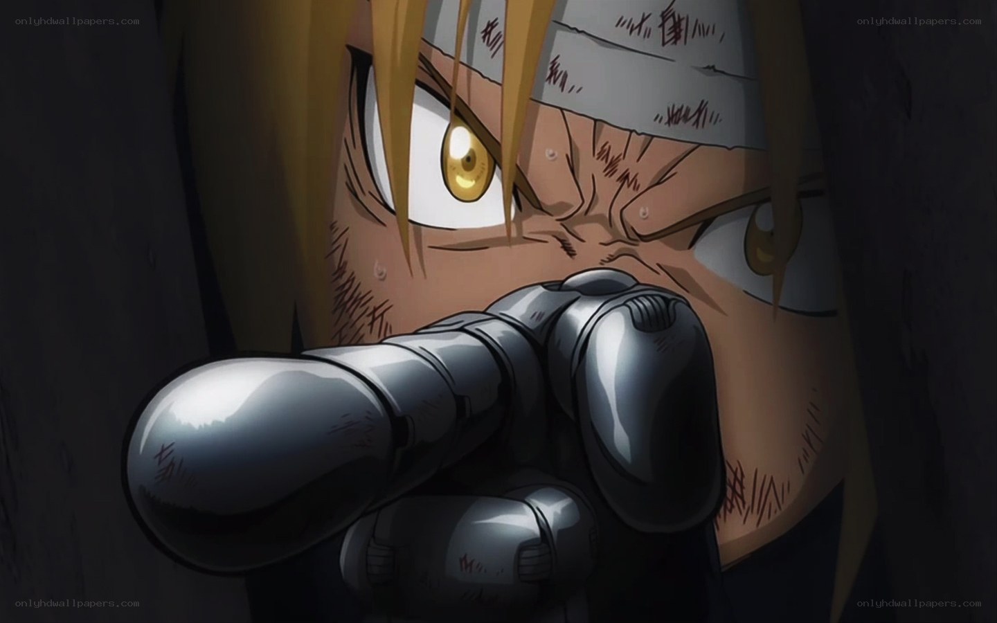 Fullmetal Alchemist character close-up