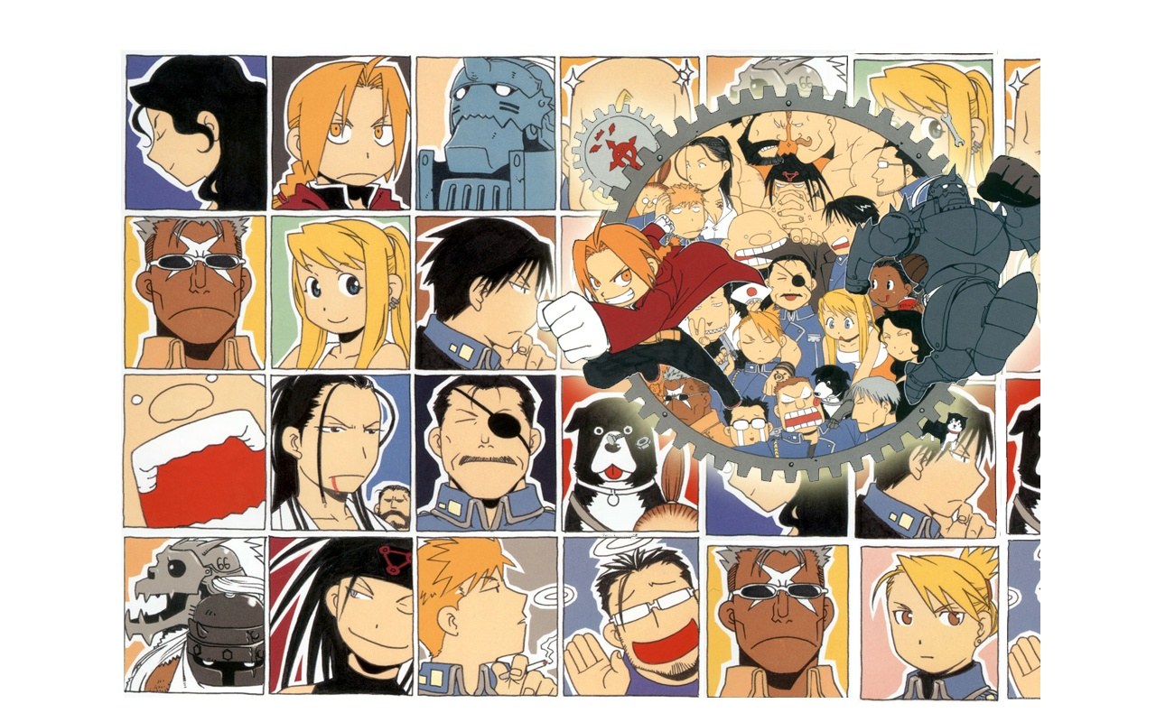 Fullmetal Alchemist character collage