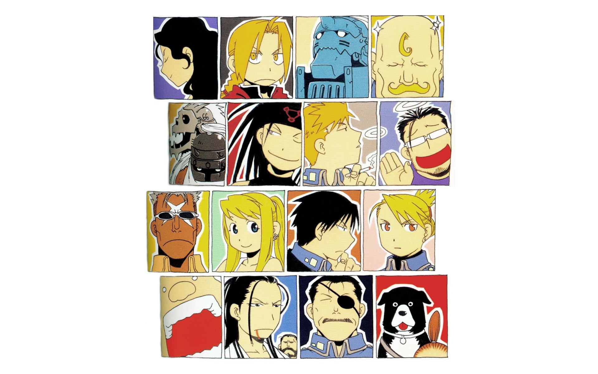 Fullmetal Alchemist character collage