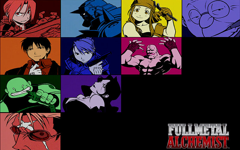 Fullmetal Alchemist character collage