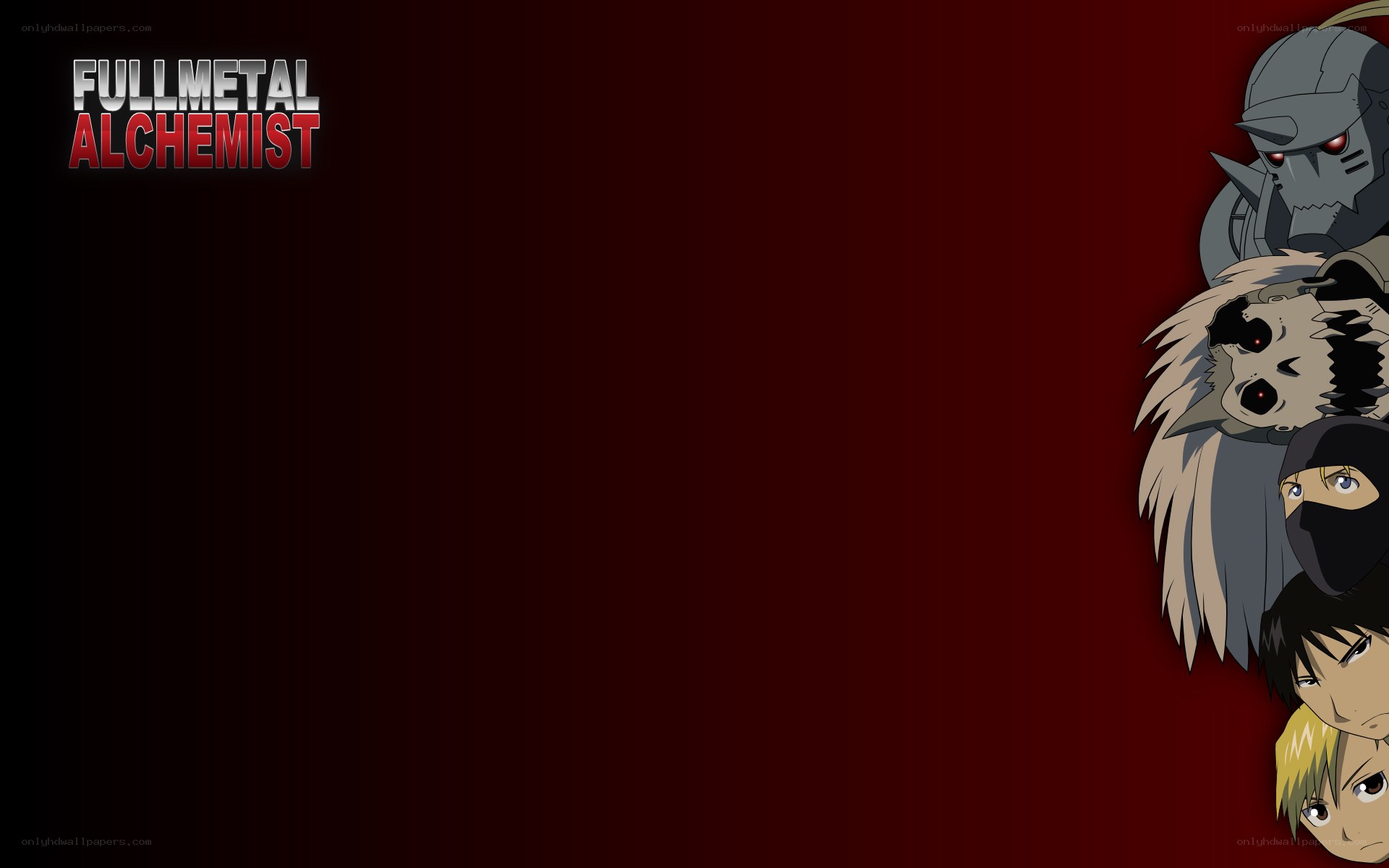 Fullmetal Alchemist character collage