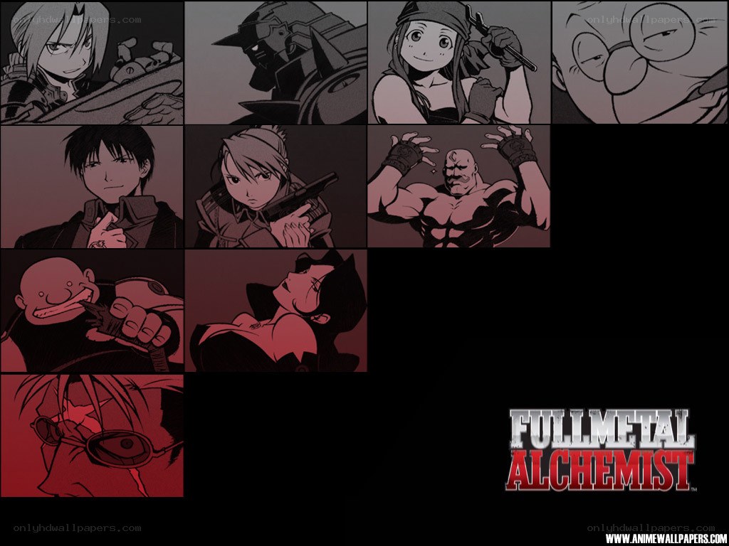 Fullmetal Alchemist character collage