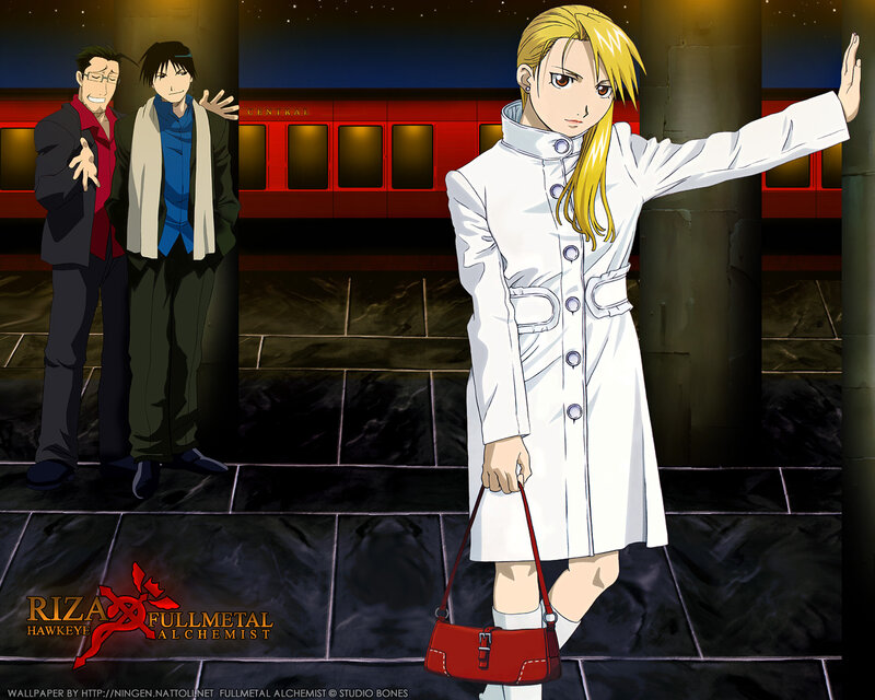 Fullmetal Alchemist characters at train station