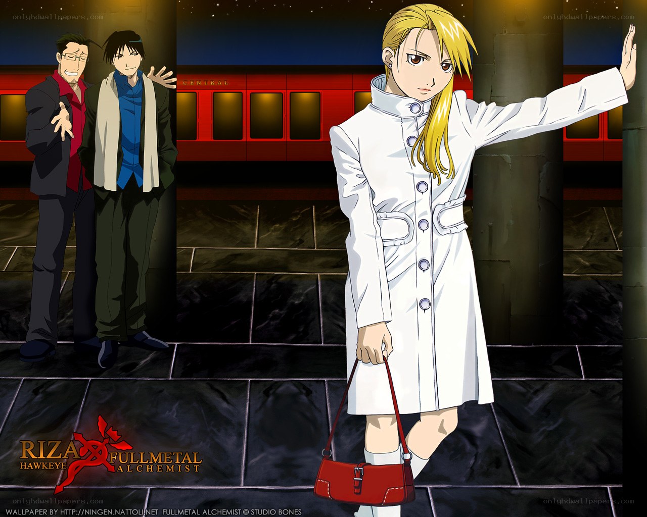 Fullmetal Alchemist characters at train station