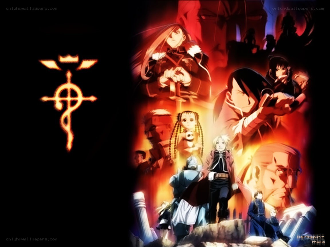 Fullmetal Alchemist characters collage