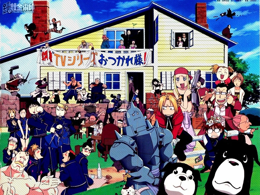 Fullmetal Alchemist characters gathering
