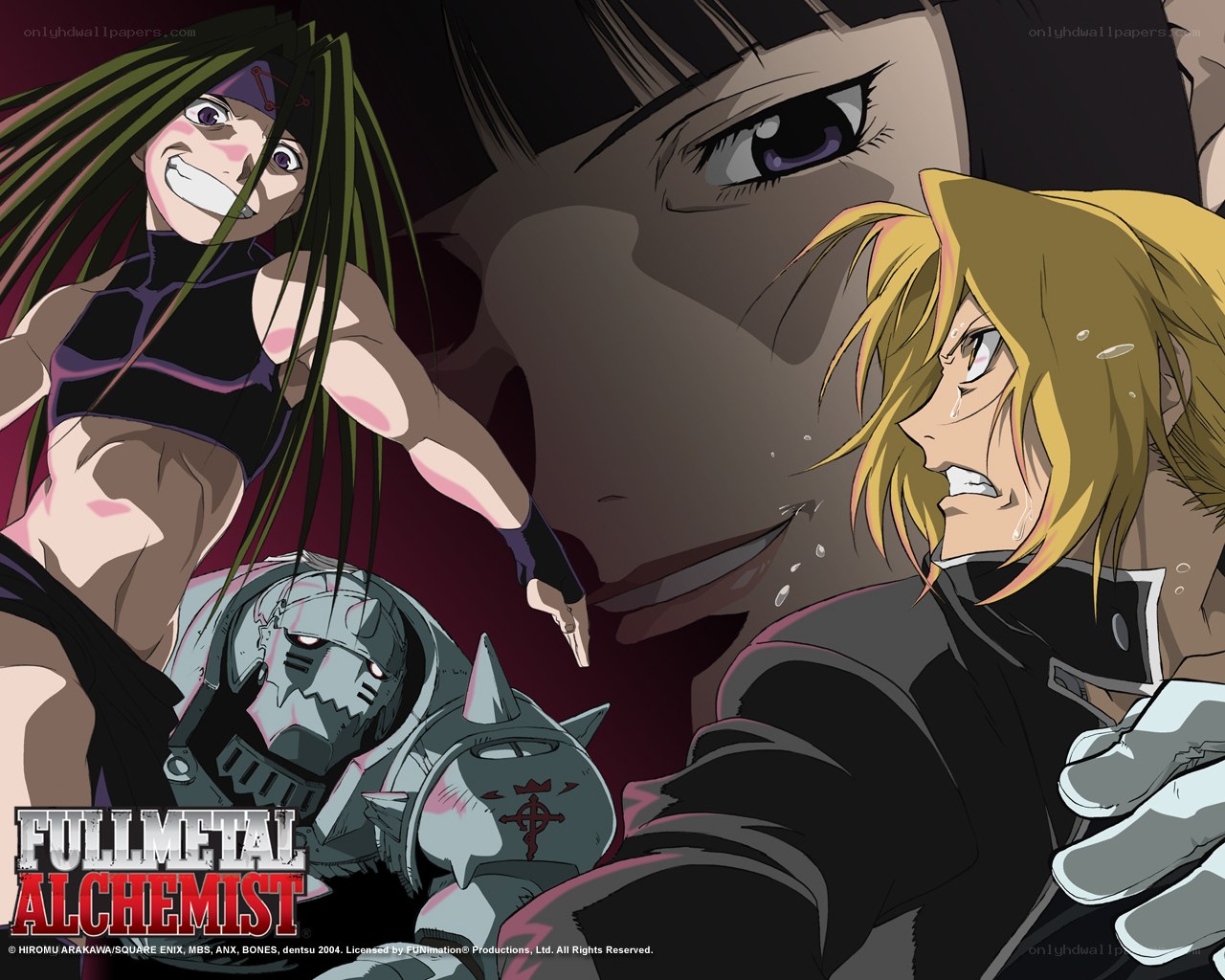 Fullmetal Alchemist characters in action