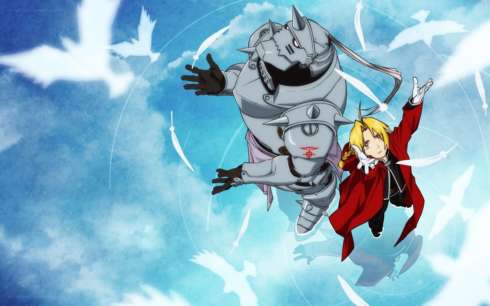 Fullmetal Alchemist characters in flight