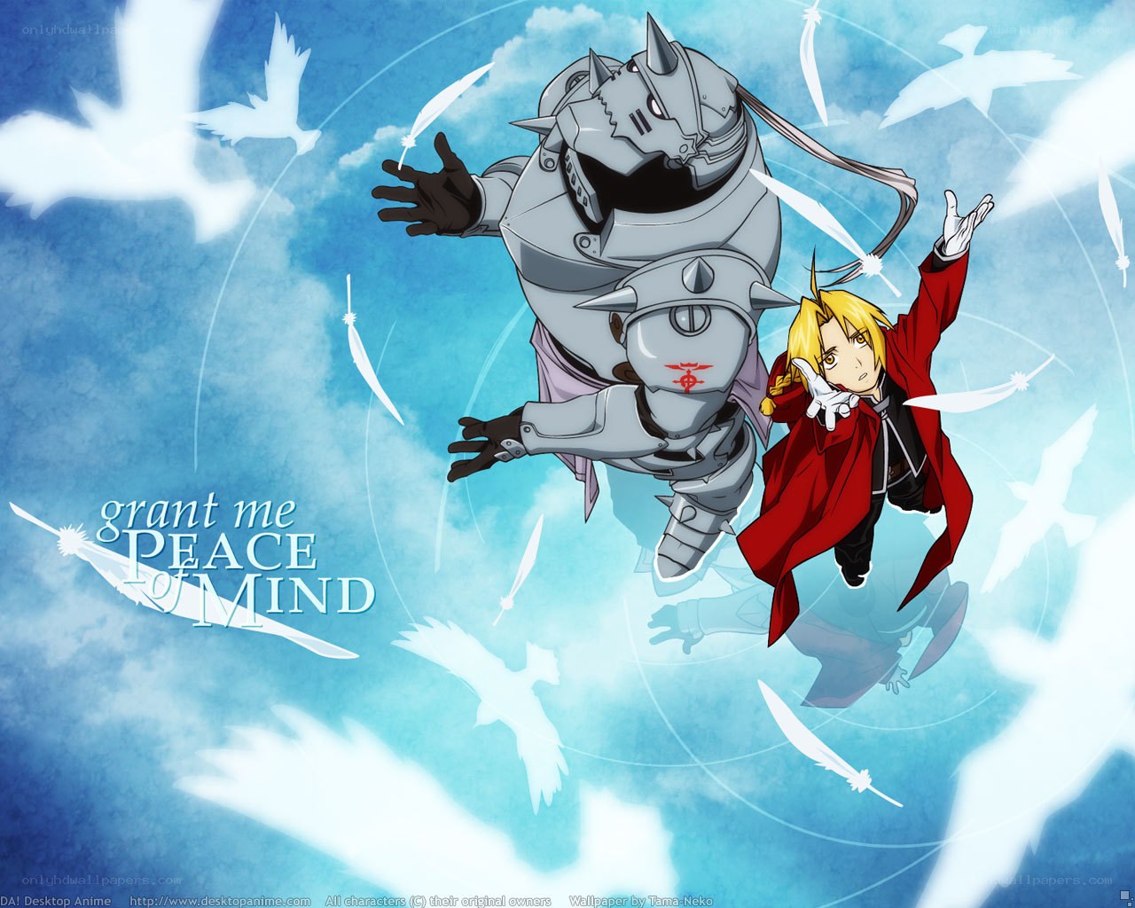 Fullmetal Alchemist characters in flight