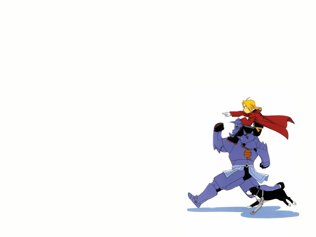 Fullmetal Alchemist characters running